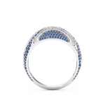 Half Eternity Wedding Band with 1.16 CT Round Cut Moissanite – Yellow, White, or Rose Gold