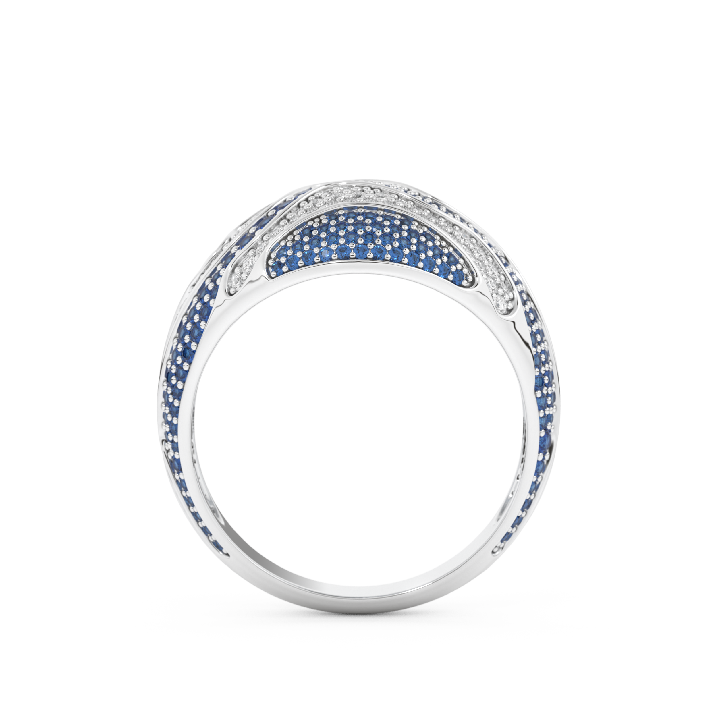 Half Eternity Wedding Band with 1.16 CT Round Cut Moissanite – Yellow, White, or Rose Gold