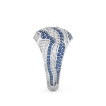 Half Eternity Wedding Band with 1.16 CT Round Cut Moissanite – Yellow, White, or Rose Gold