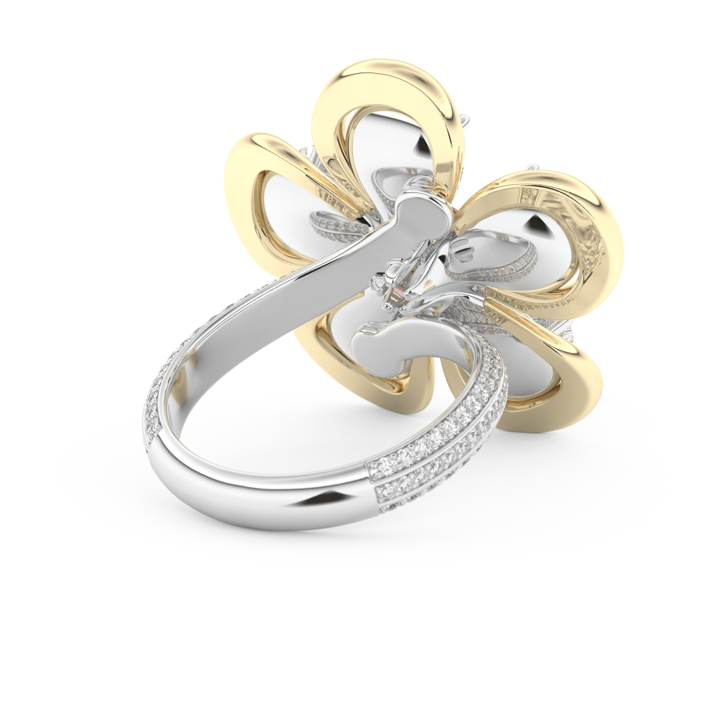 Half Eternity Wedding Band with 7.1 CT Round and Pear Cut Moissanite – Yellow, White, or Rose Gold