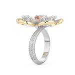 Half Eternity Wedding Band with 7.1 CT Round and Pear Cut Moissanite – Yellow, White, or Rose Gold