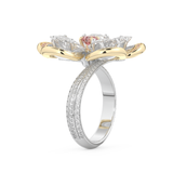 Half Eternity Wedding Band with 7.1 CT Round and Pear Cut Moissanite – Yellow, White, or Rose Gold