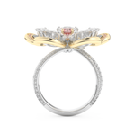 Half Eternity Wedding Band with 7.1 CT Round and Pear Cut Moissanite – Yellow, White, or Rose Gold