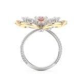 Half Eternity Wedding Band with 7.1 CT Round and Pear Cut Moissanite – Yellow, White, or Rose Gold