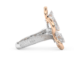Half Eternity Wedding Band with 7.1 CT Round and Pear Cut Moissanite – Yellow, White, or Rose Gold