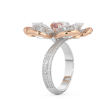 Half Eternity Wedding Band with 7.1 CT Round and Pear Cut Moissanite – Yellow, White, or Rose Gold
