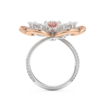 Half Eternity Wedding Band with 7.1 CT Round and Pear Cut Moissanite – Yellow, White, or Rose Gold