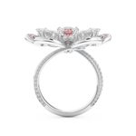 Half Eternity Wedding Band with 7.1 CT Round and Pear Cut Moissanite – Yellow, White, or Rose Gold