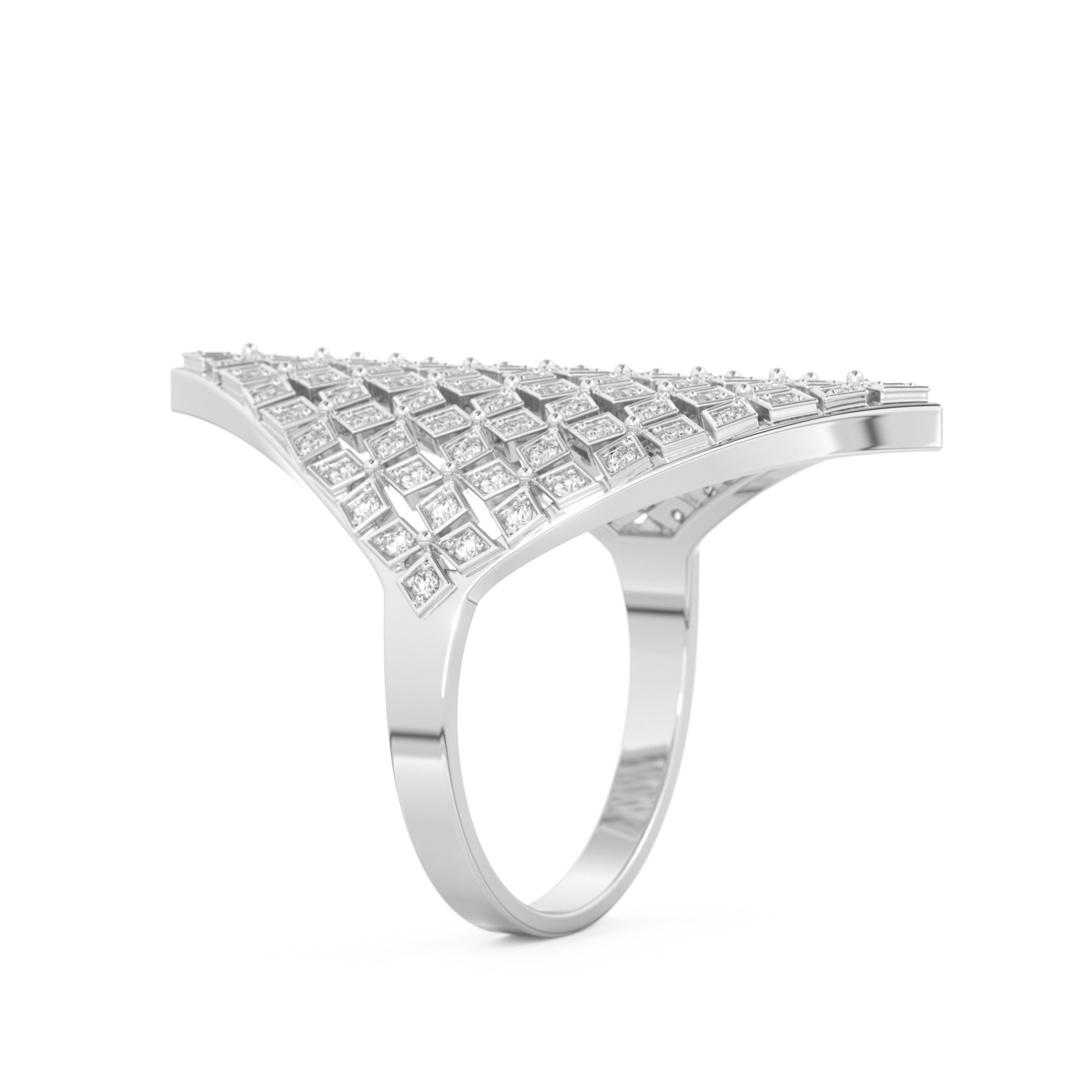 Honey Comb Style Wedding Band with 0.37 CT Round Cut Moissanite – Yellow, White, or Rose Gold