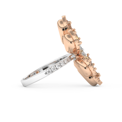 Half Eternity Wedding Band with 6.20 CT Round and Pear Cut Moissanite – Yellow, White, or Rose Gold