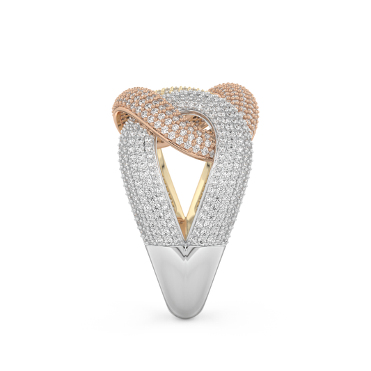 Wedding Band with 0.13 CT Round Cut Moissanite – Yellow, White, or Rose Gold