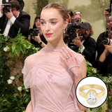 Phoebe Dynevor – Inspired 2.20 Carat Oval Cut Bezel Moissanite