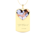 Custom Pendant Necklace – Photo Printed and Engraving 6