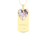 Custom Pendant Necklace – Photo Printed and Engraving 7