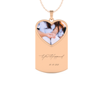 Custom Pendant Necklace – Photo Printed and Engraving 11