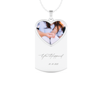 Custom Pendant Necklace – Photo Printed and Engraving 1