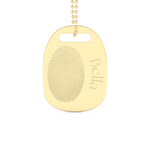 Custom Pendant Necklace – Personalized Fingerprint 6