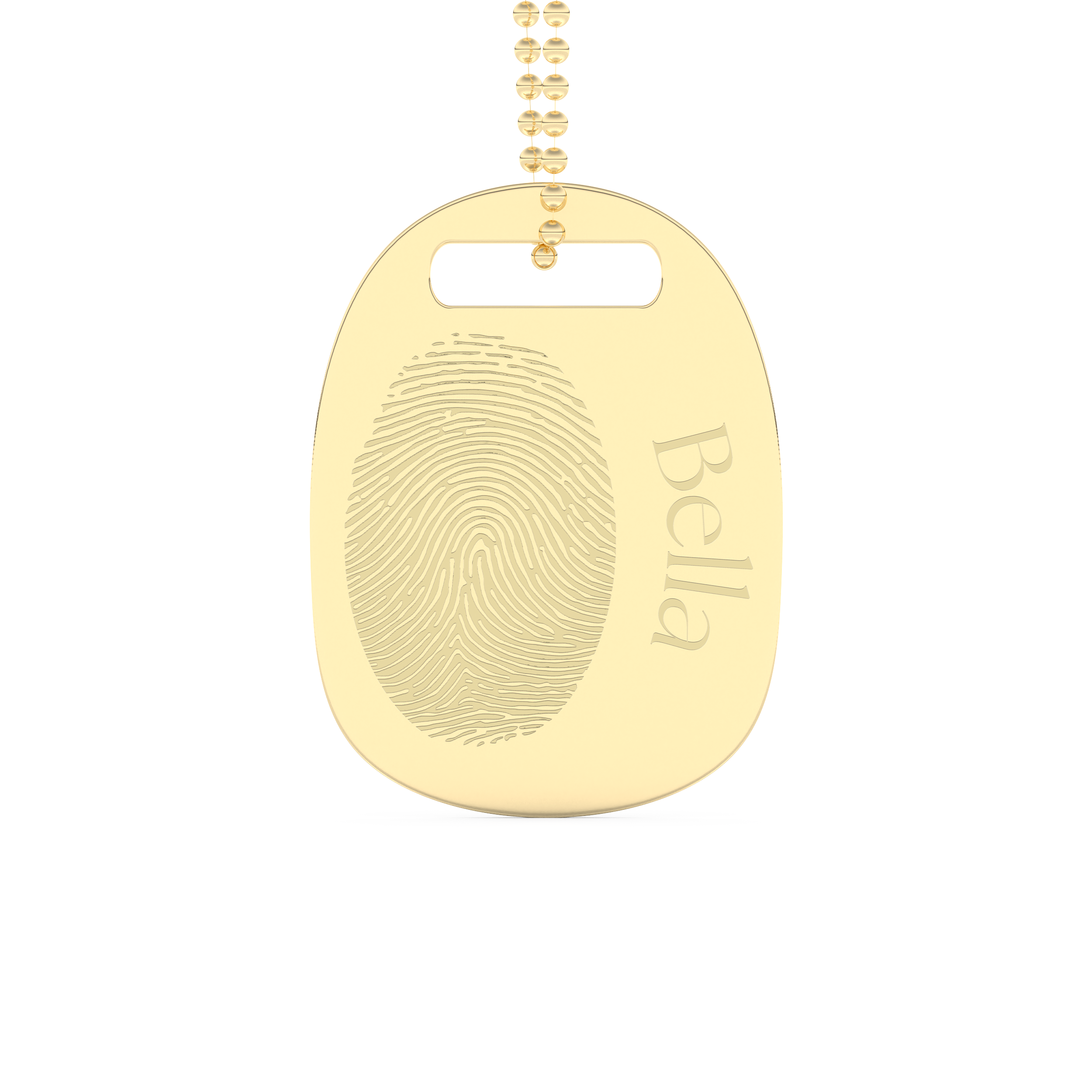 Custom Pendant Necklace – Personalized Fingerprint 6