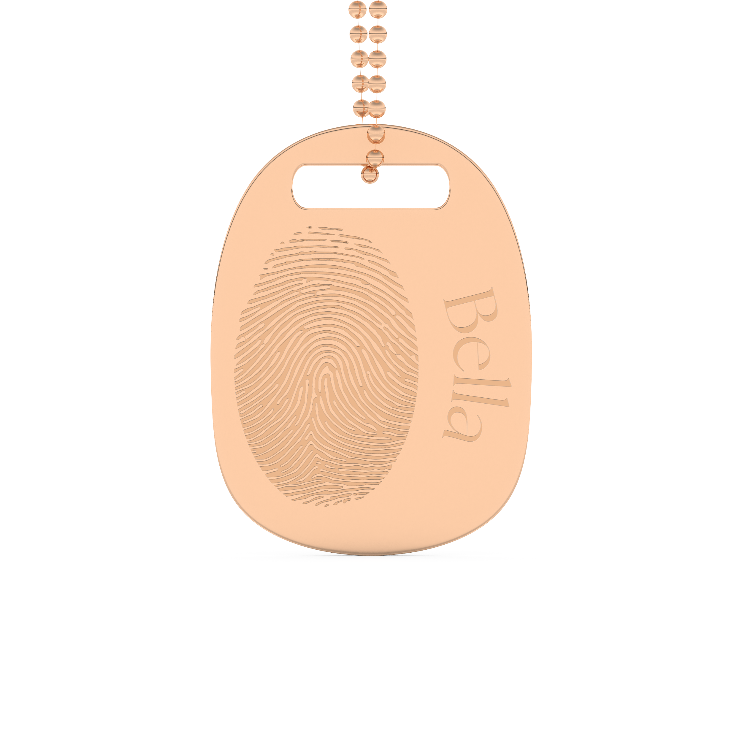 Custom Pendant Necklace – Personalized Fingerprint 11