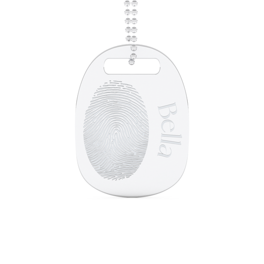Custom Pendant Necklace – Personalized Fingerprint