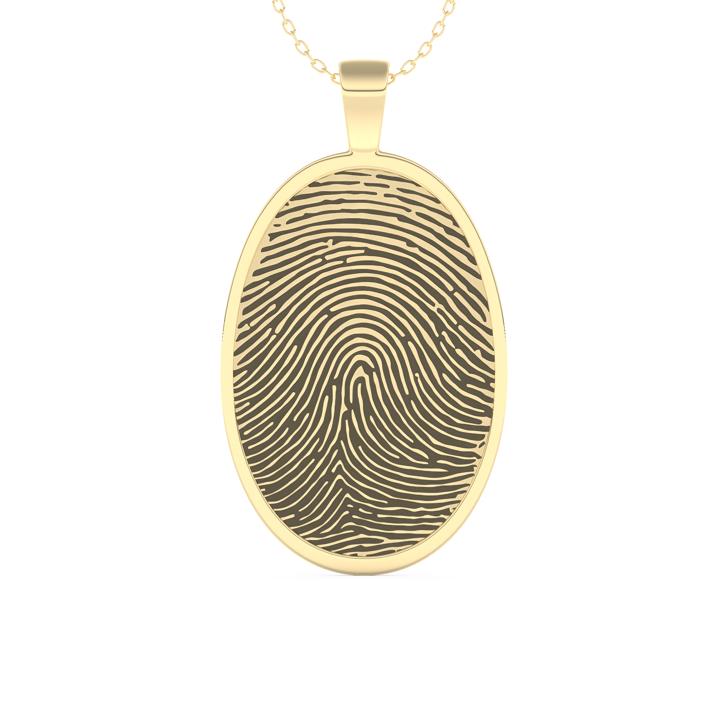 Custom Pendant Necklace – Thumb Printing and Engraving 6