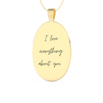 Custom Pendant Necklace – Thumb Printing and Engraving 9