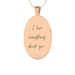 Custom Pendant Necklace – Thumb Printing and Engraving 14