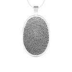 Custom Pendant Necklace – Thumb Printing and Engraving 1