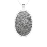 Custom Pendant Necklace – Thumb Printing and Engraving 1