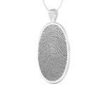 Custom Pendant Necklace – Thumb Printing and Engraving 2