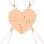 Custom Pendant Necklace – Split Heart and Puzzle 11