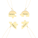 Custom Pendant Necklace – Split Heart and Puzzle 14