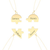 Custom Pendant Necklace – Split Heart and Puzzle 14