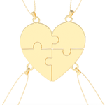 Custom Pendant Necklace – Split Heart and Puzzle 17