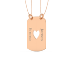 Custom Pendant Necklace – Split Heart 17
