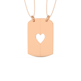 Custom Pendant Necklace – Split Heart 19