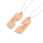 Custom Pendant Necklace – Split Heart 20
