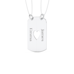 Custom Pendant Necklace – Split Heart 2