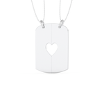Custom Pendant Necklace – Split Heart 4