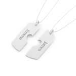 Custom Pendant Necklace – Split Heart 3