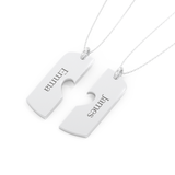 Custom Pendant Necklace – Split Heart 3