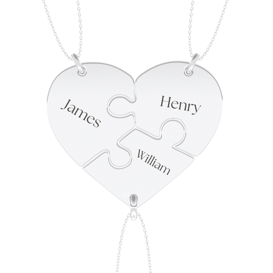 Custom Pendant Necklace – Puzzle