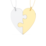 Custom Pendant Necklace – Split Heart 9