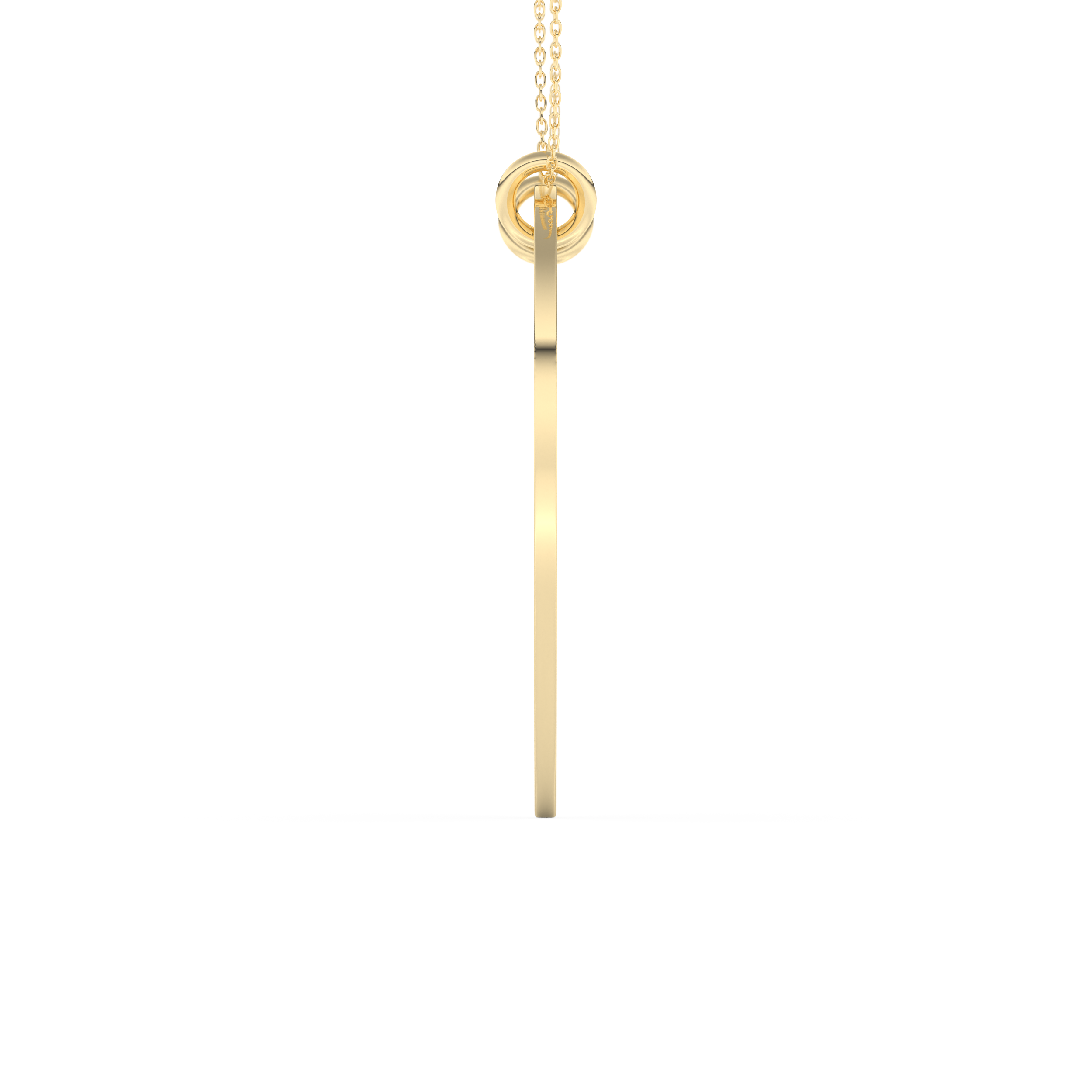 Custom Pendant Necklace – Split Heart 14