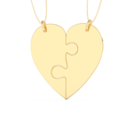 Custom Pendant Necklace – Split Heart 13