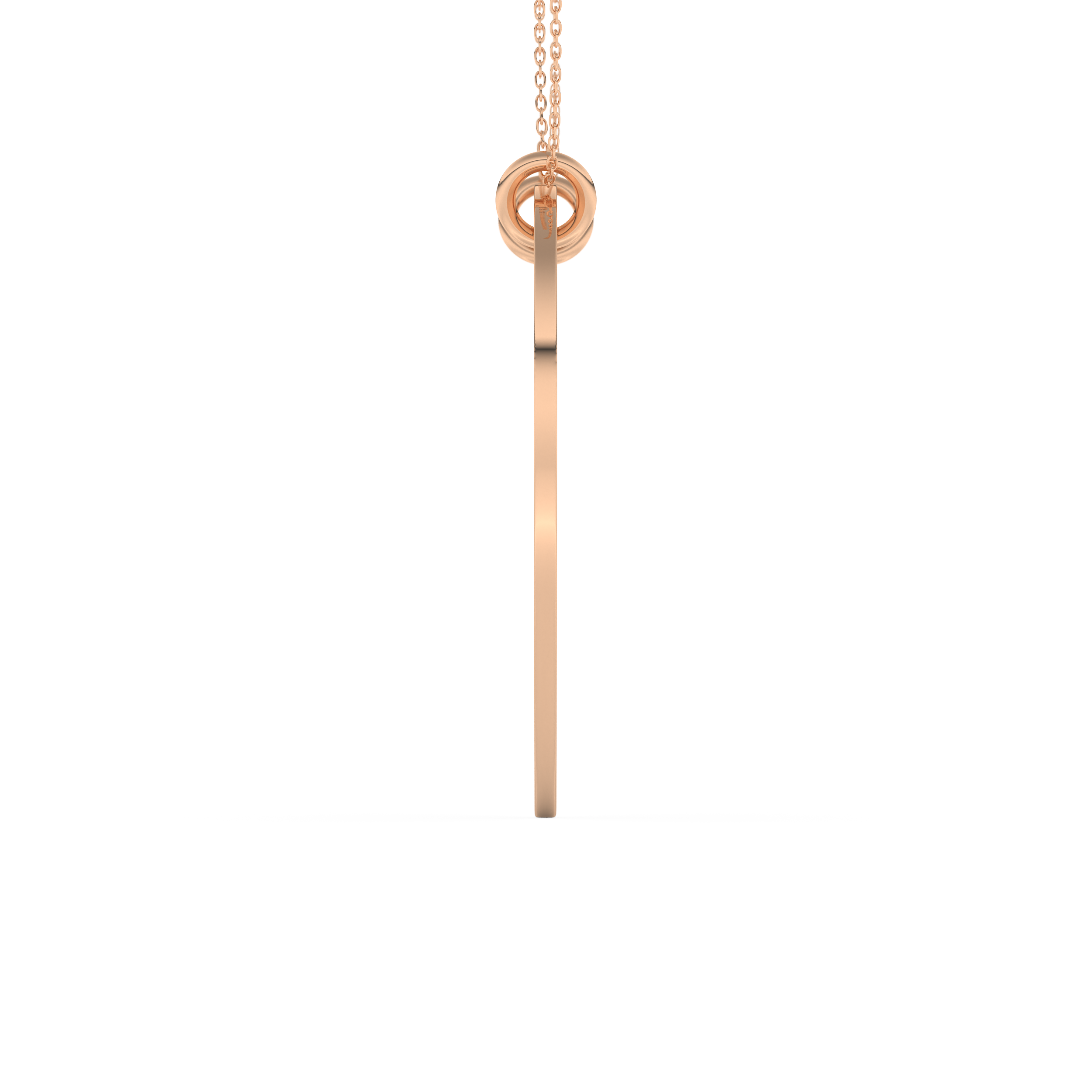 Custom Pendant Necklace – Split Heart 18