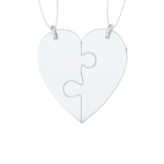 Custom Pendant Necklace – Split Heart 3