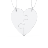 Custom Pendant Necklace – Split Heart 3