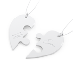 Custom Pendant Necklace – Split Heart 5