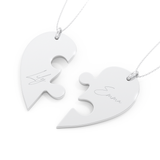 Custom Pendant Necklace – Split Heart 5